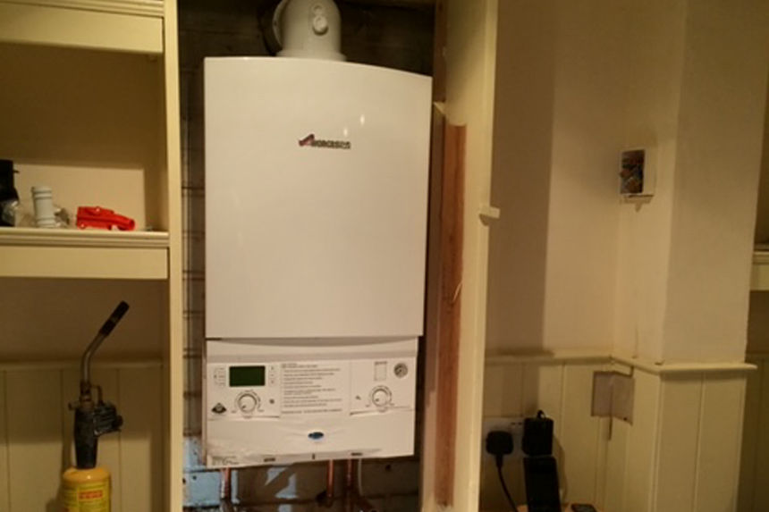 New boiler & hot water tank