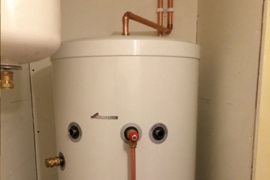 New boiler & hot water tank